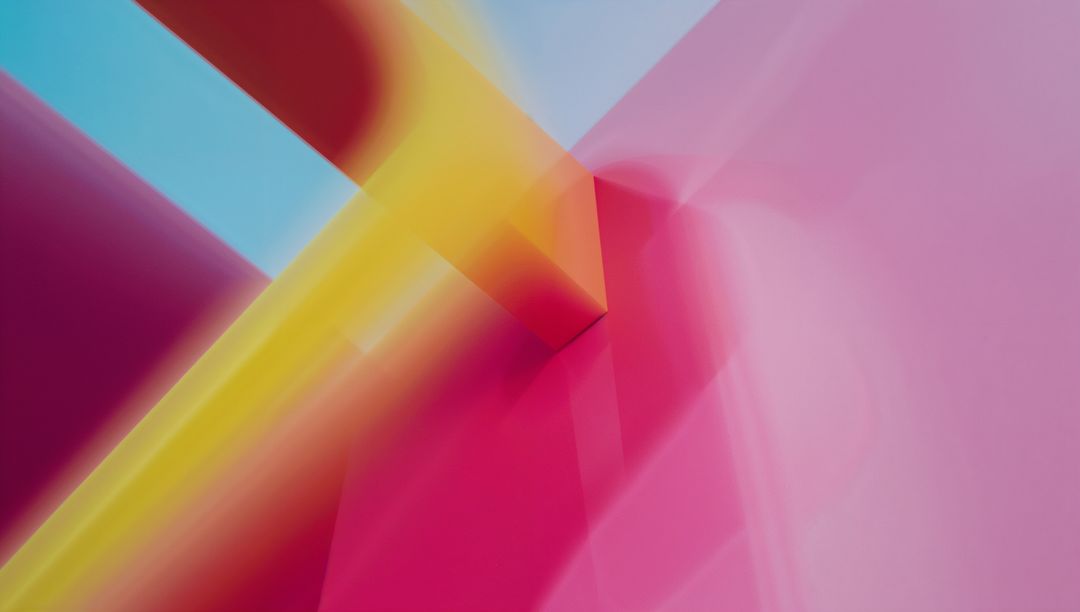 Vibrant Geometric Patterns with Abstract Shapes and Bright Colors