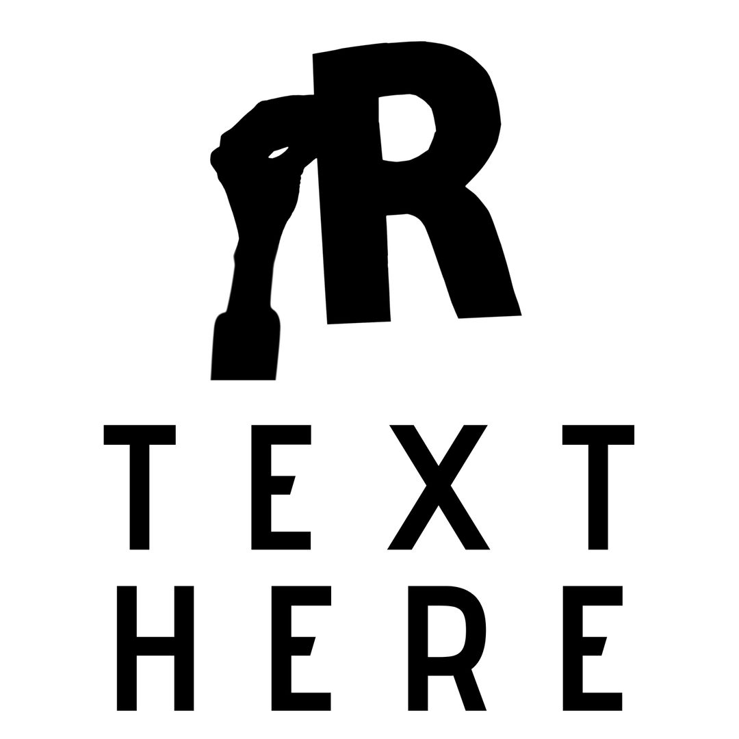 Powerful Symbol of Resistance Replacing Letter R in Bold Typography