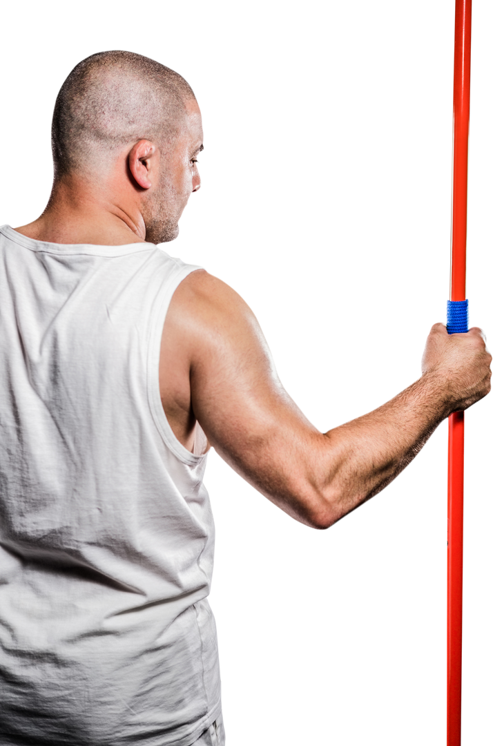 Athlete Holding Javelin Transparent View - Download Free Stock Images Pikwizard.com