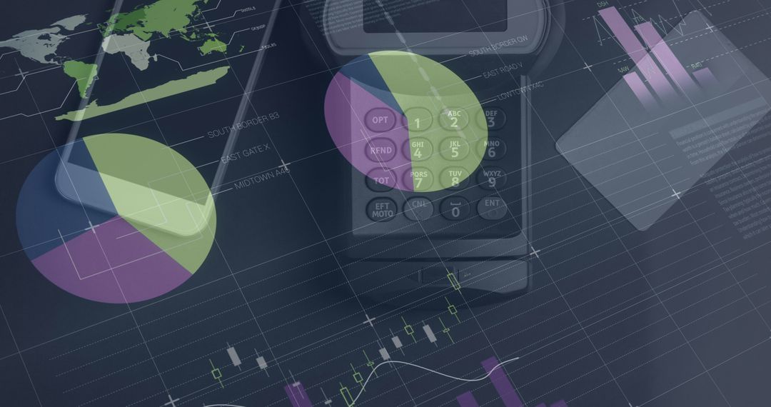 Digital Finance Technology Concept with Data and Payment Systems