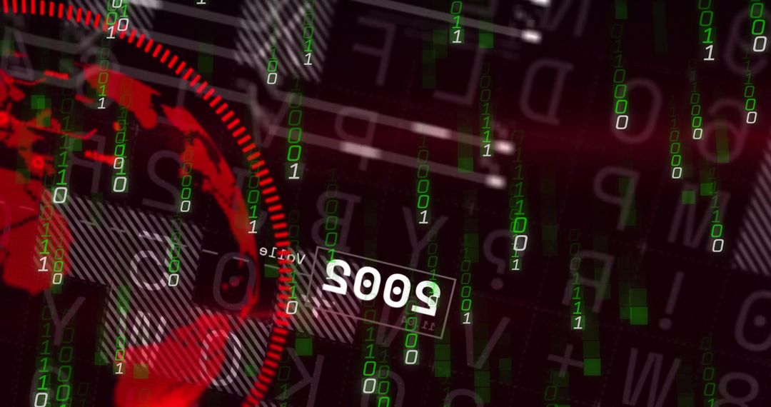 Abstract Data Visualization with Green Codes and Digital Globe