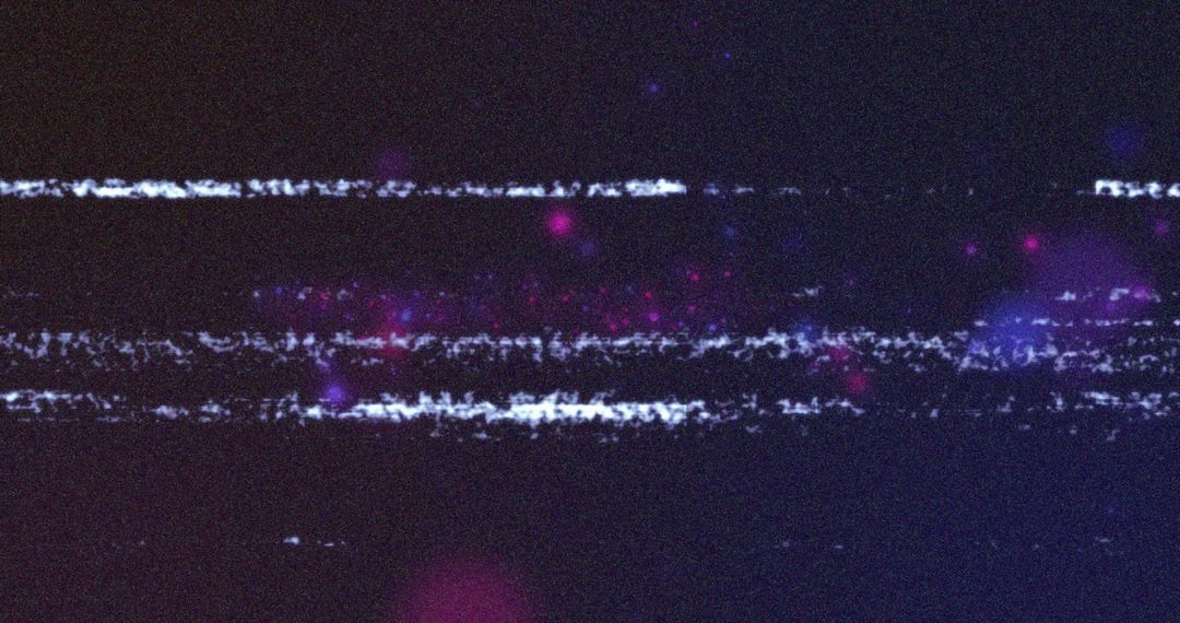 Abstract Glitch Effect with Cosmic Neon Hues