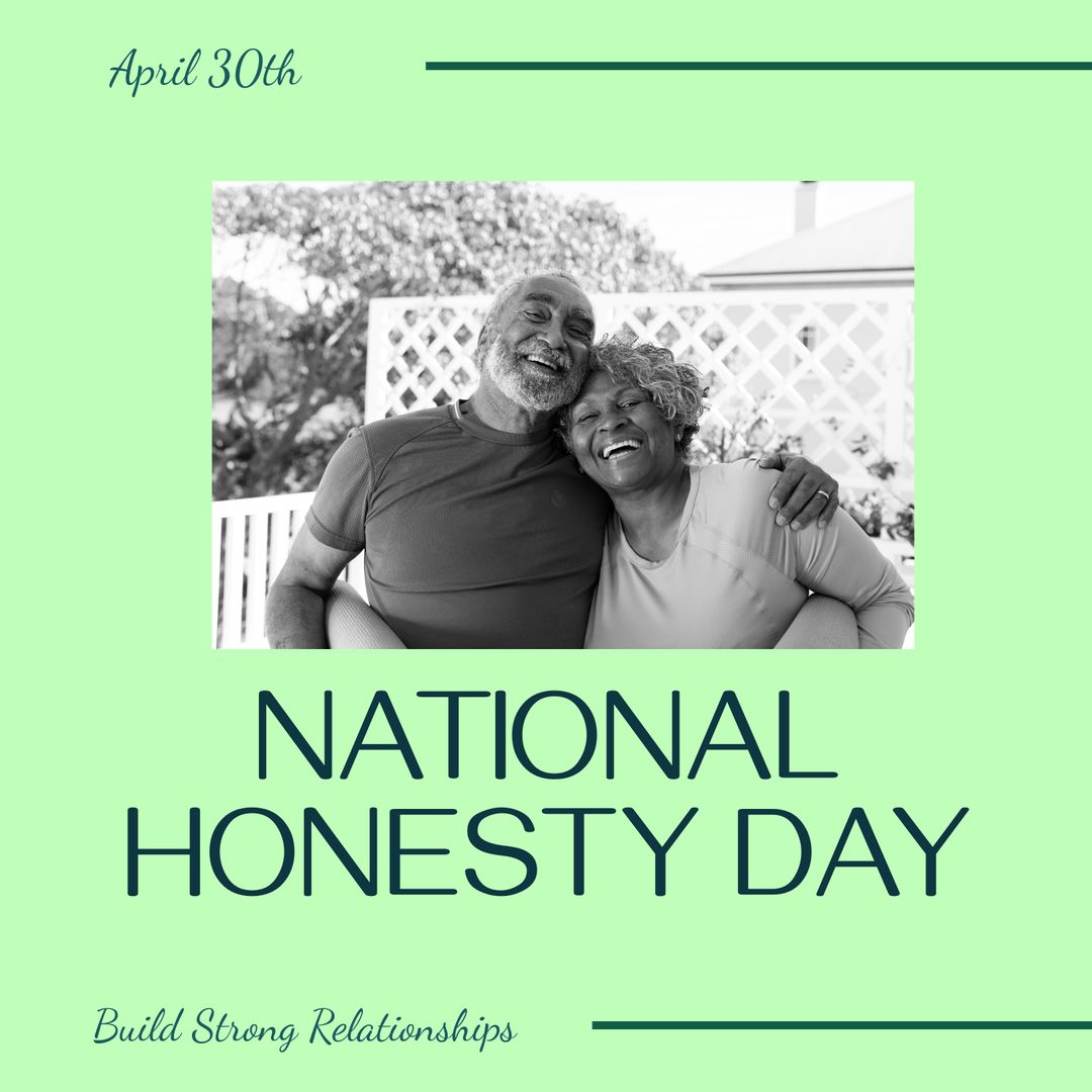 National Honesty Day Celebration with Happy Seniors Embracing