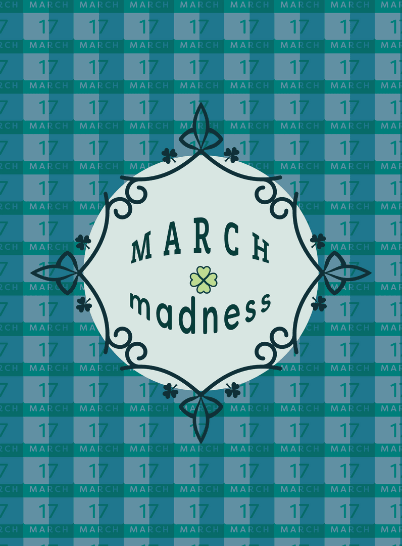 March Madness Decorative Transparent Vector Art