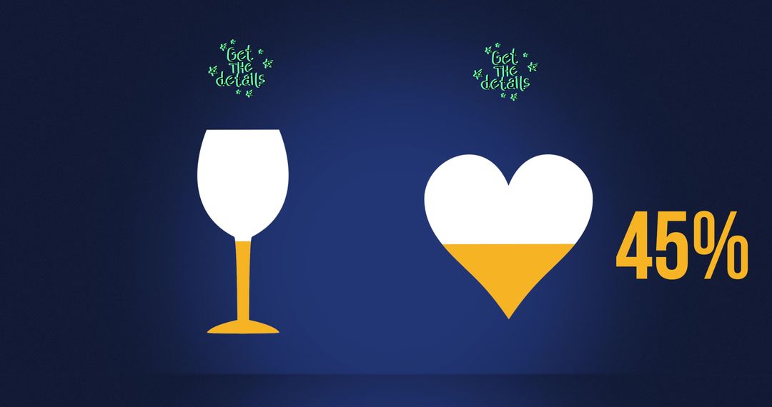 Wine Tasting Event Promotion with Percent Indicator