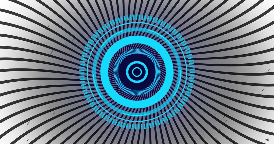 Abstract Geometric Pattern with Dynamic Circles