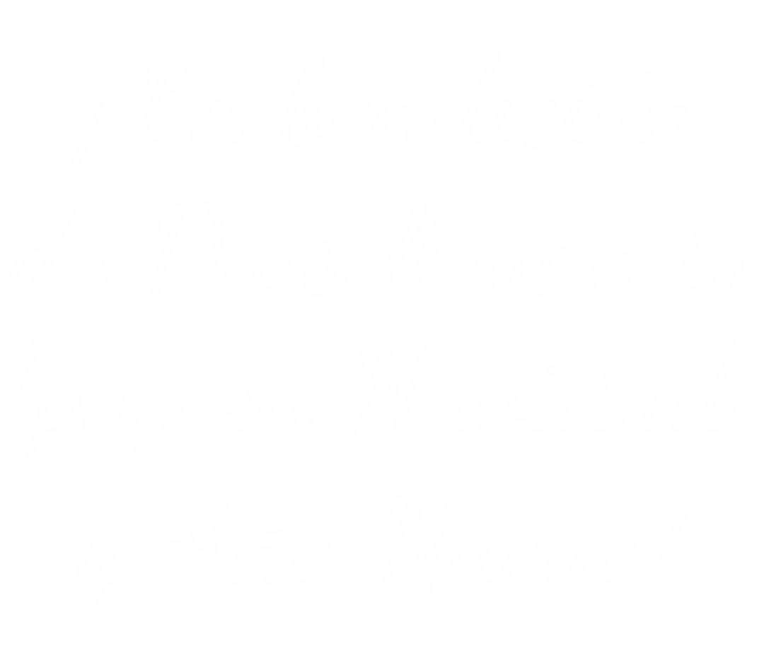 Spanish Christmas Wishes on Transparent Background Digital Text