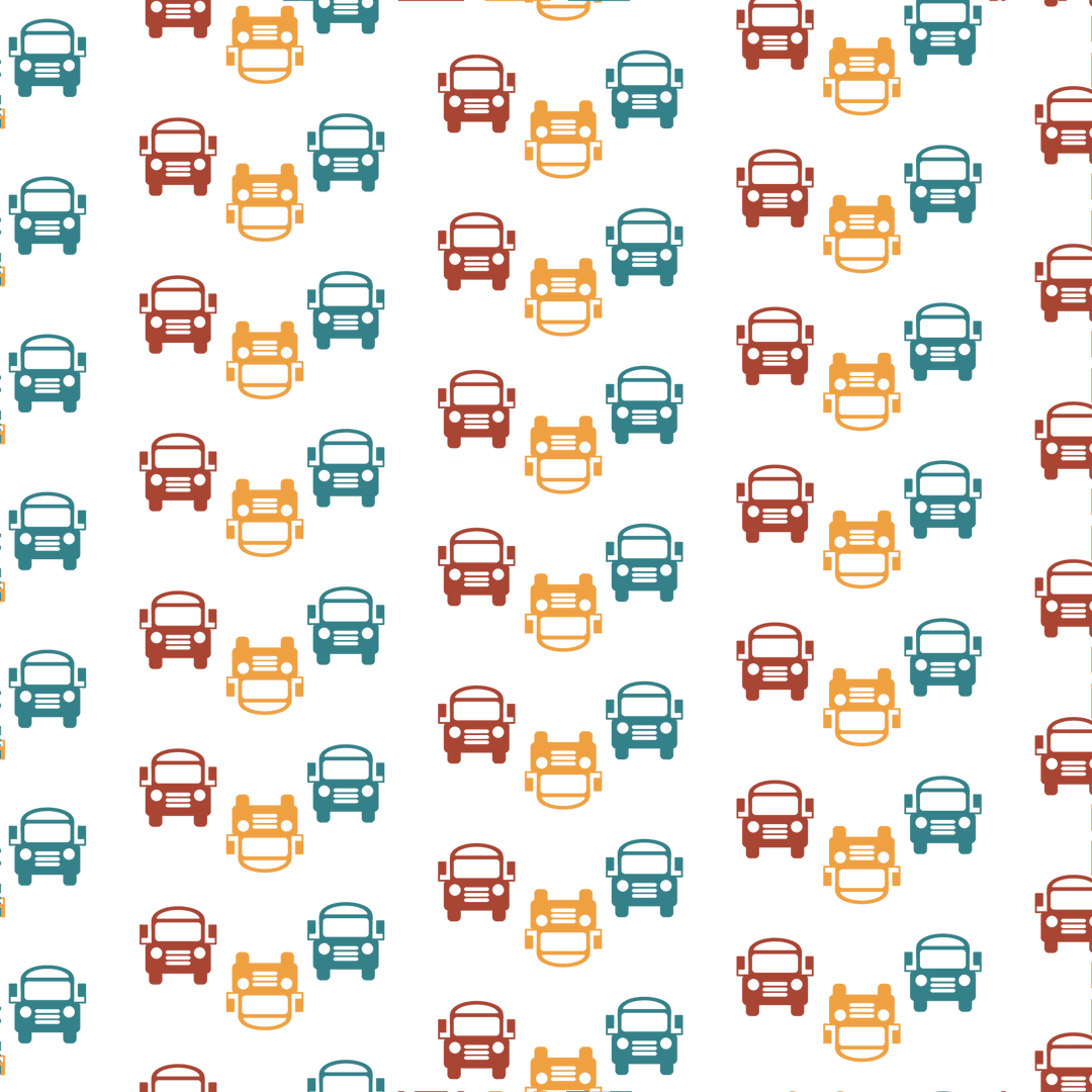 Bright Animal Inspired Pattern on Transparent Background