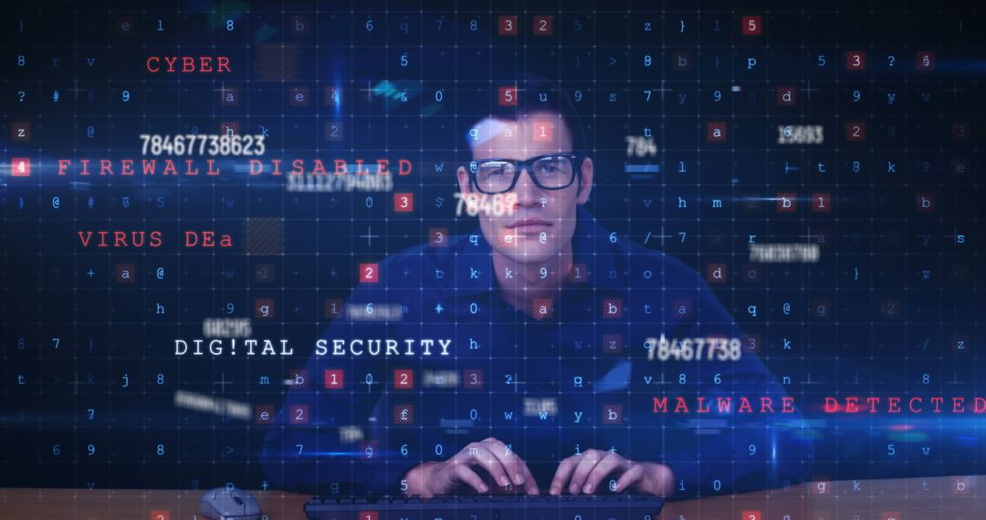 Software Developer Analyzing Digital Security Threats