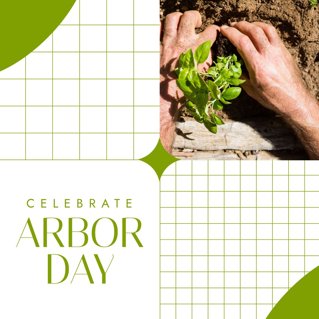 Celebrate Arbor Day with Hands Planting Seedling in Soil - Download Free Stock Templates Pikwizard.com