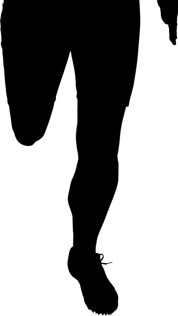 Transparent PNG Silhouette of Football Player