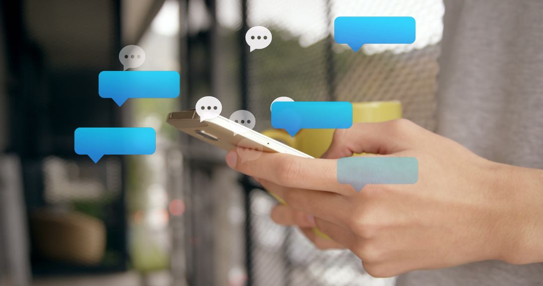 Social Media Interaction with Digital Message Bubbles