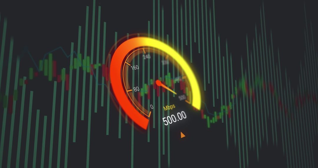 Digital Data Speedometer with Dynamic Graphs Display - Free Images, Stock Photos and Pictures on Pikwizard.com