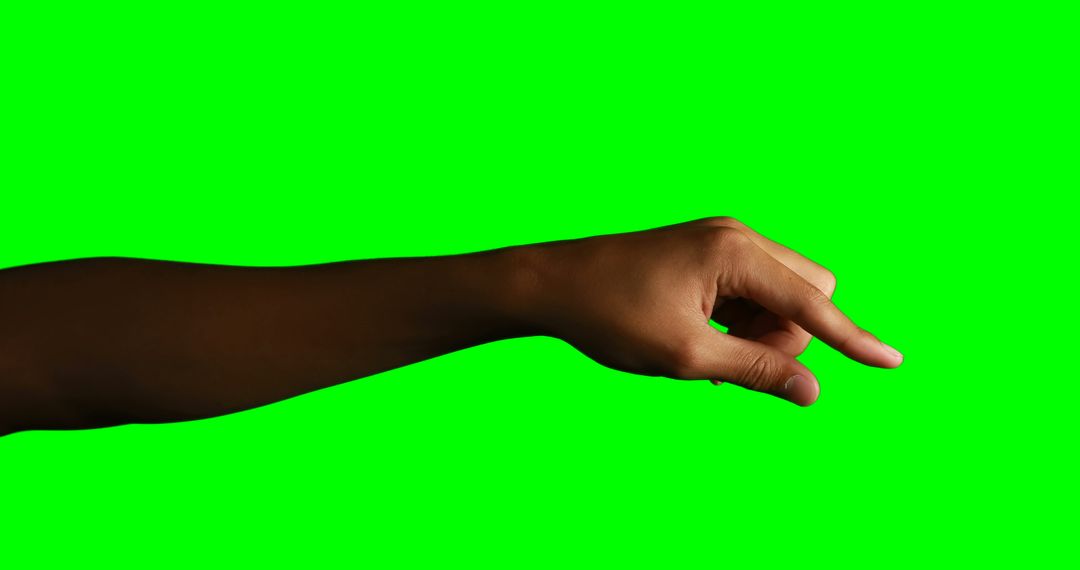 African American Hand Pointing on Green Screen Background - Free Images, Stock Photos and Pictures on Pikwizard.com