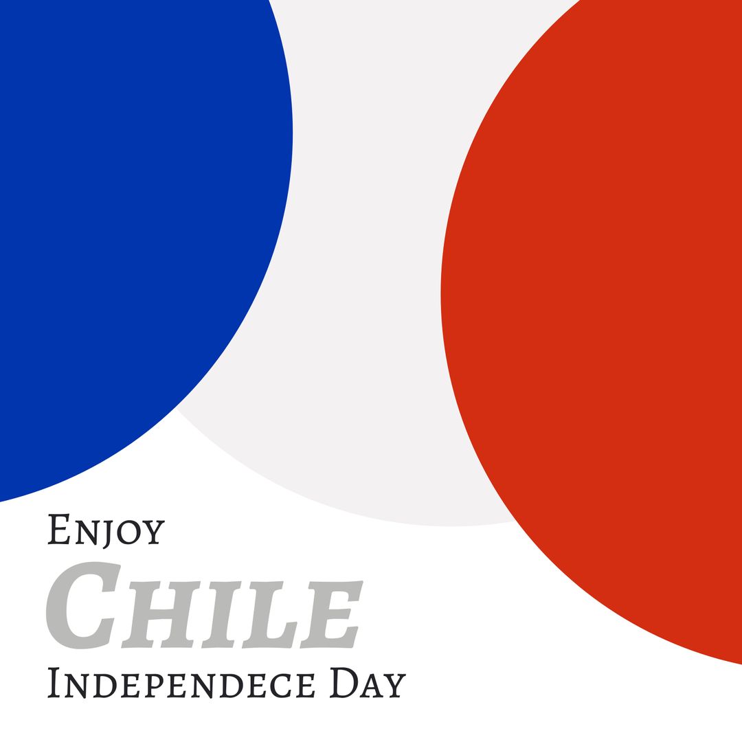 Chile Independence Day Celebration Background with Patriotic Colors