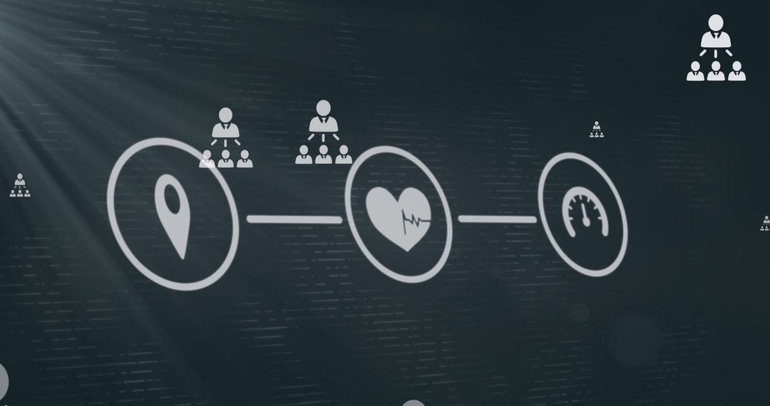 Digital Icons Represent Network and Connectivity
