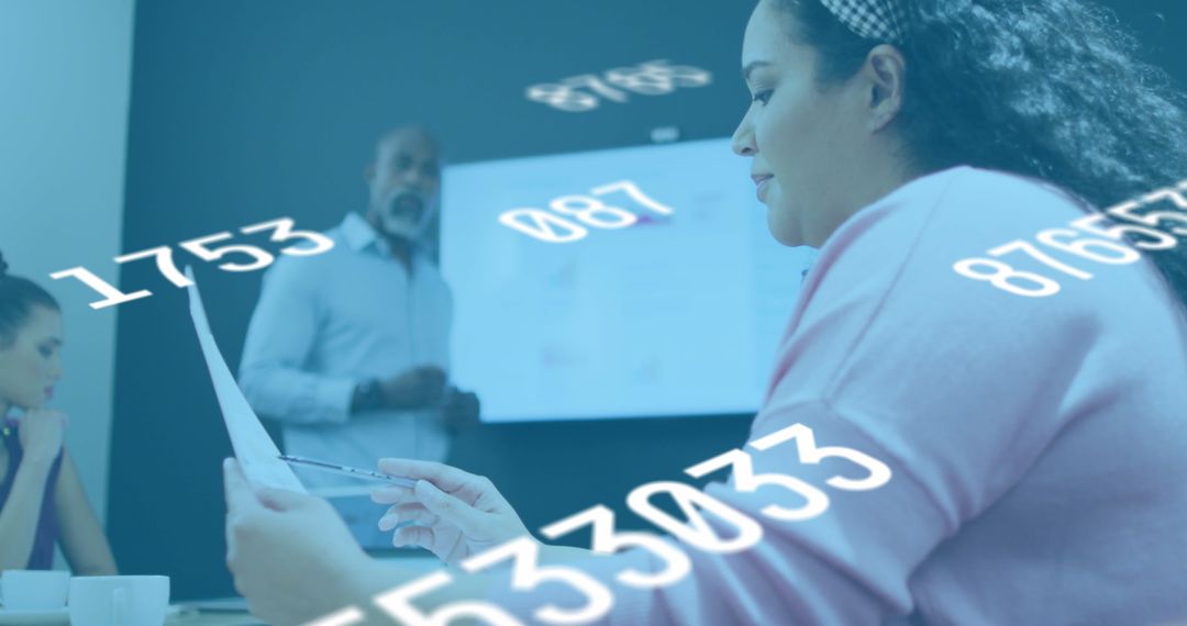 Diverse Business Team Engaging in Data Analysis Meeting