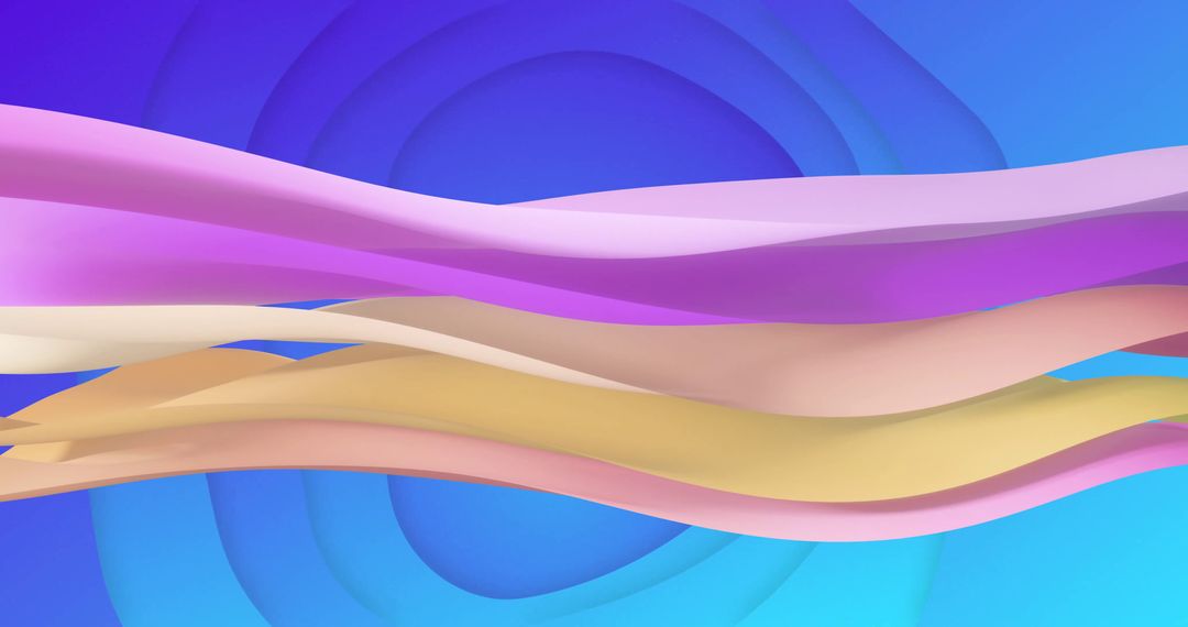 Abstract Vibrant Waves with Multicolor Background