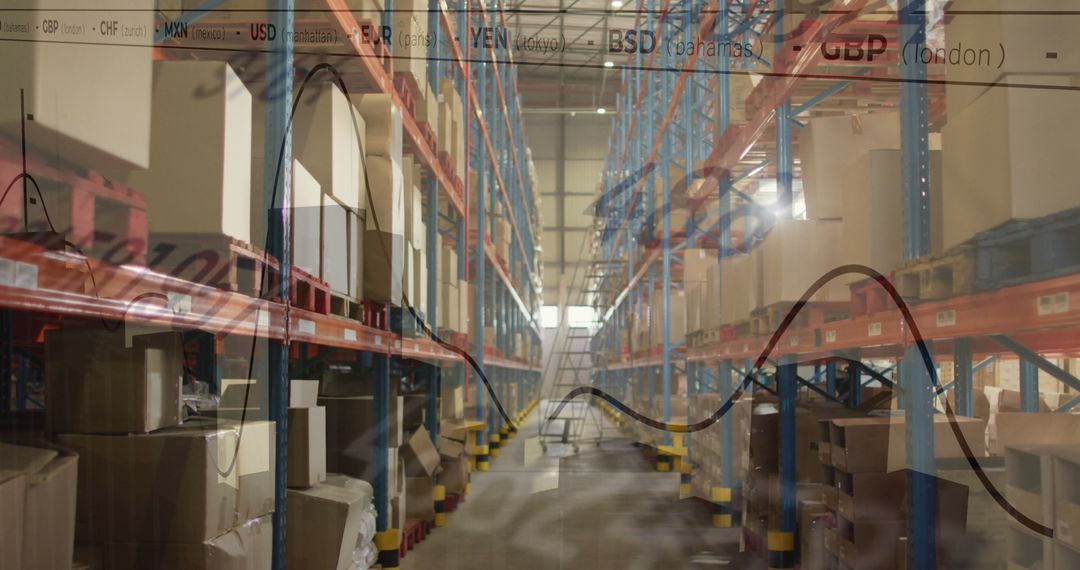 Warehouse with Digital Finance Overlay for Global Shipping