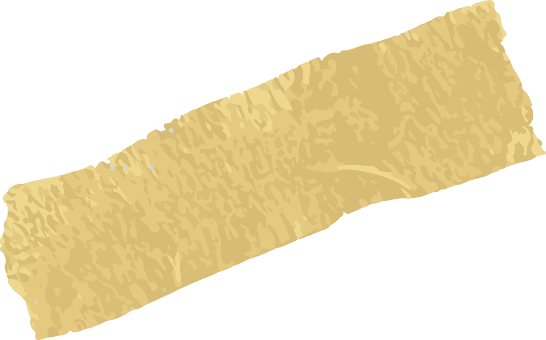 Jagged Torn Tape Strip on Transparent Background for Crafting