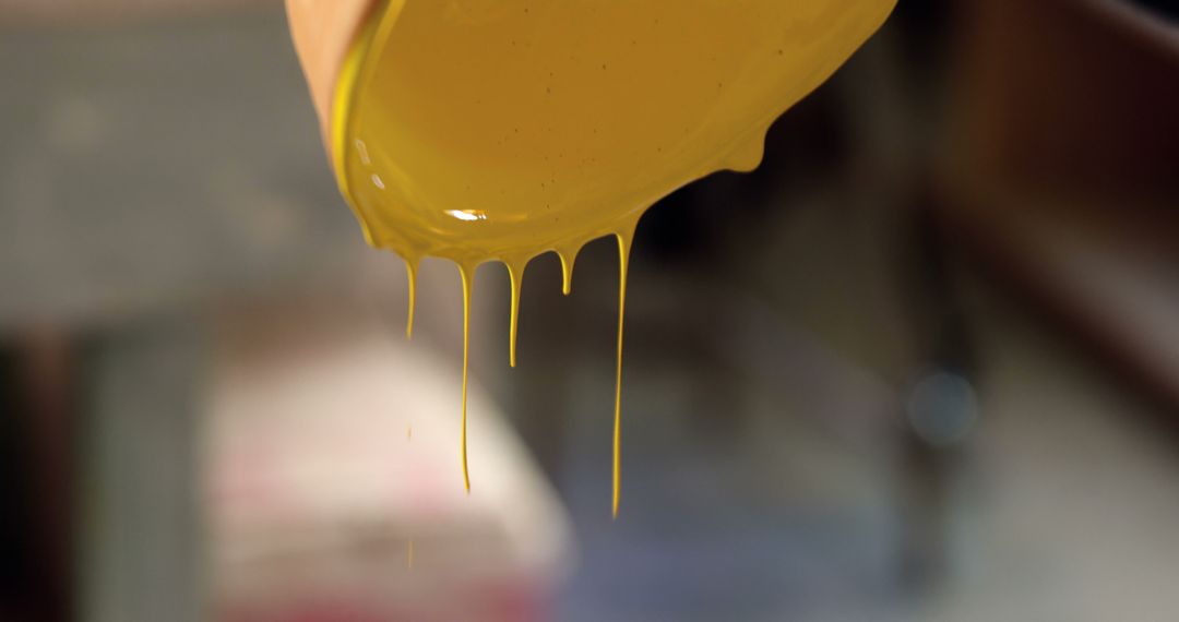 Close-Up of Yellow Paint Dripping from Brush - Free Images, Stock Photos and Pictures on Pikwizard.com