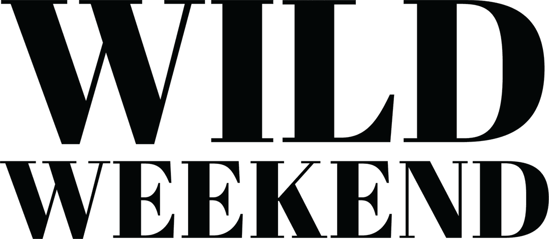 Wild Weekend Bold Text on Transparent Background for Party Themes