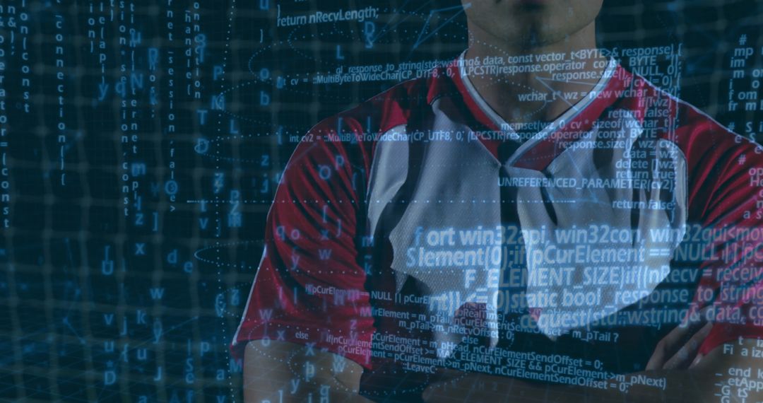 Athlete Confronts Cyber World: Sport Meets Technology with Code Overlay