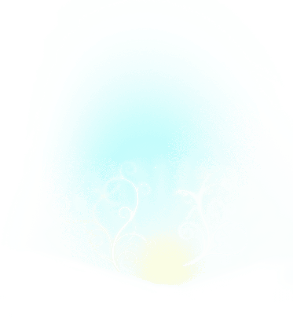 Transparent Abstract Blue Yellow Light Pattern