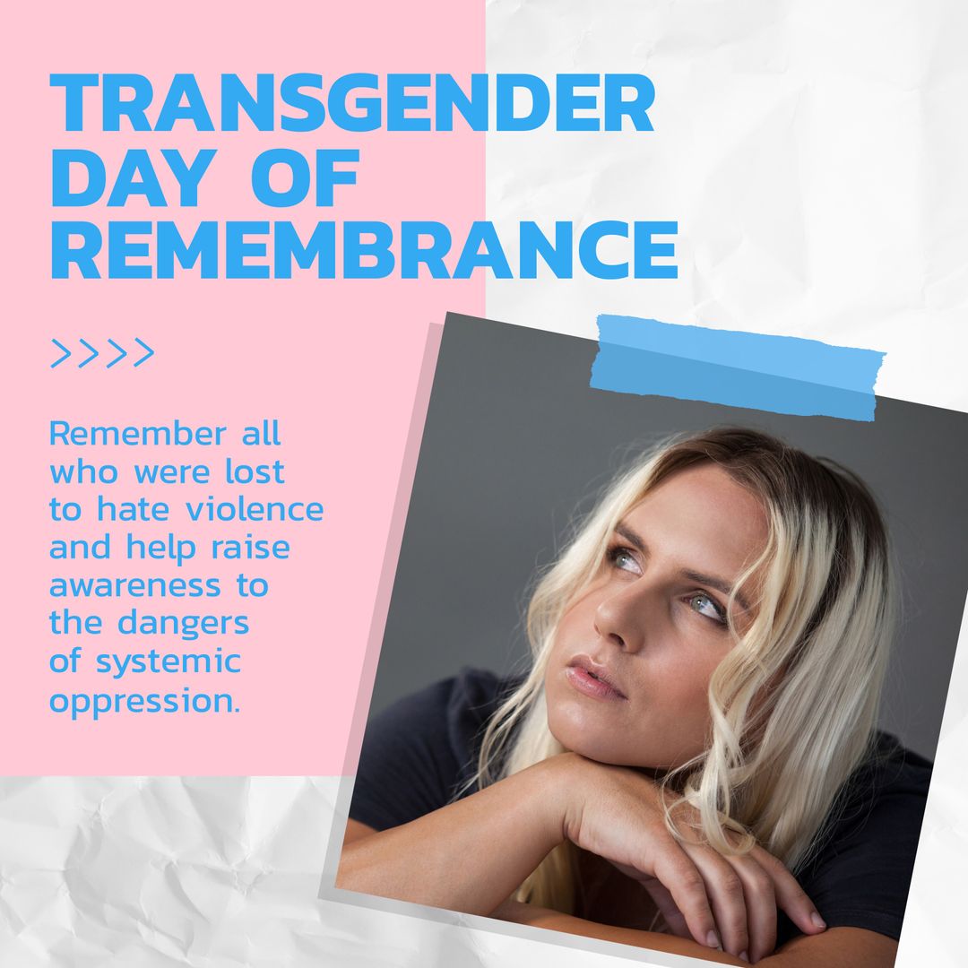 Transgender Day of Remembrance Tribute Concept