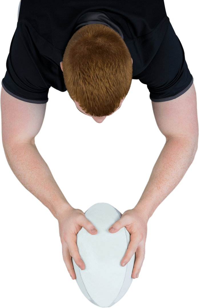 Rugby Player Scoring Try Transparent Background