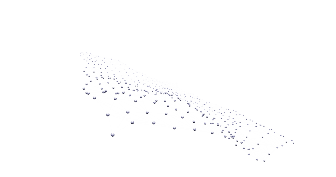 Abstract Geometric Structure on Transparent Background