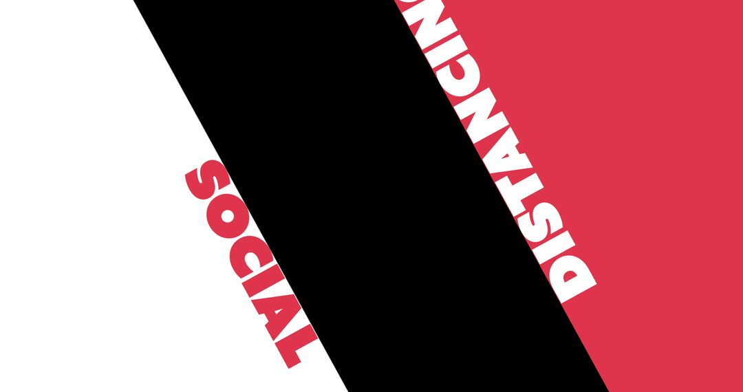 Graphic Design of Social Distancing Concept