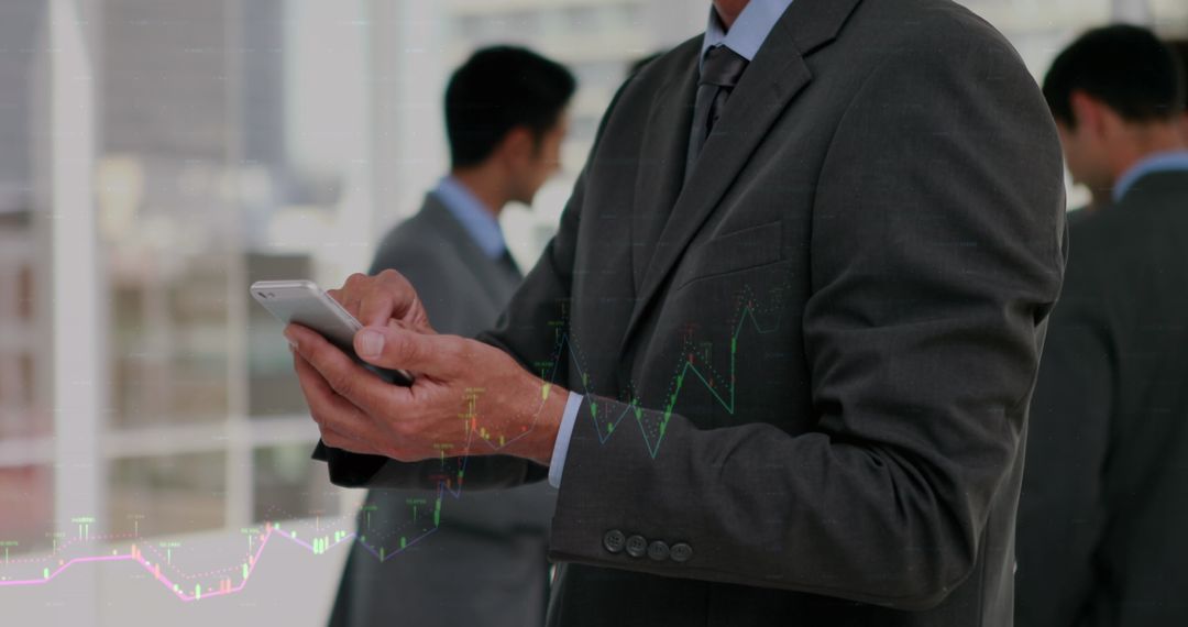 Digital Interface and Business Professionals in Office Setting