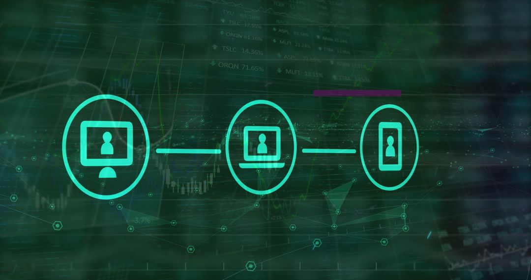 Connecting Digital Network Illustrated with Virtual Interfaces