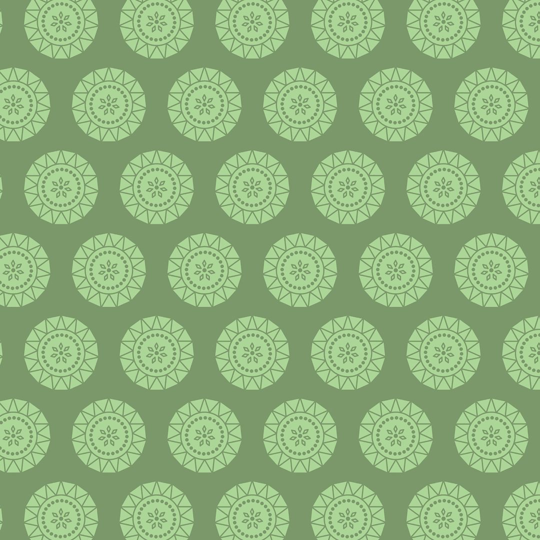 Transparent Pattern of Repeated Green Shapes on Background