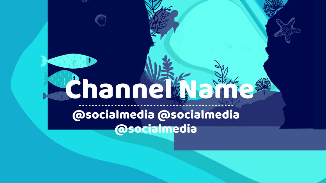 Ocean-Themed Template for Social Media Promotion