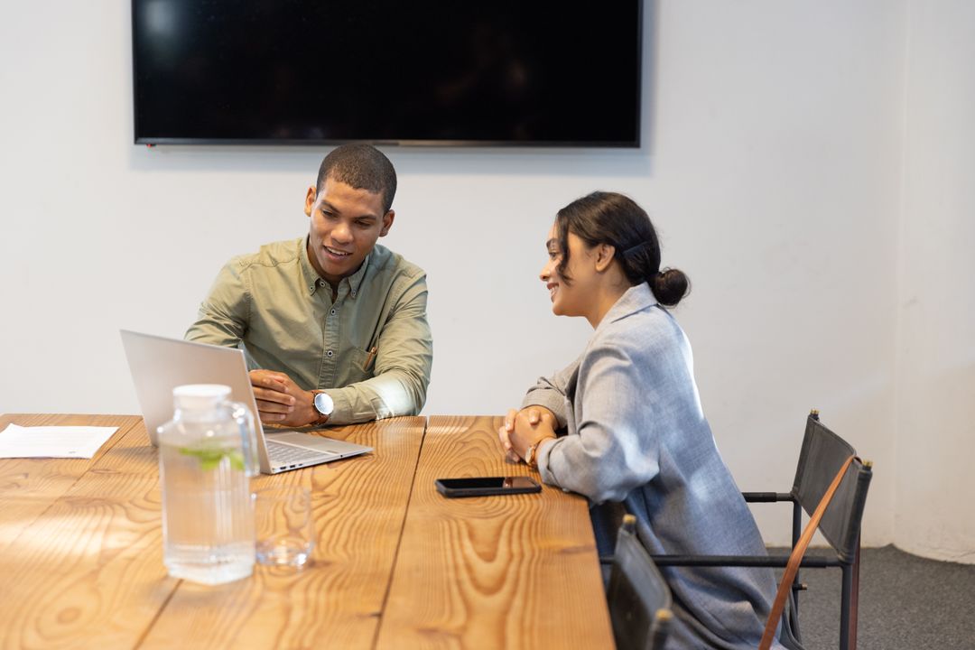 Diverse Coworkers Collaborating on Business Strategy