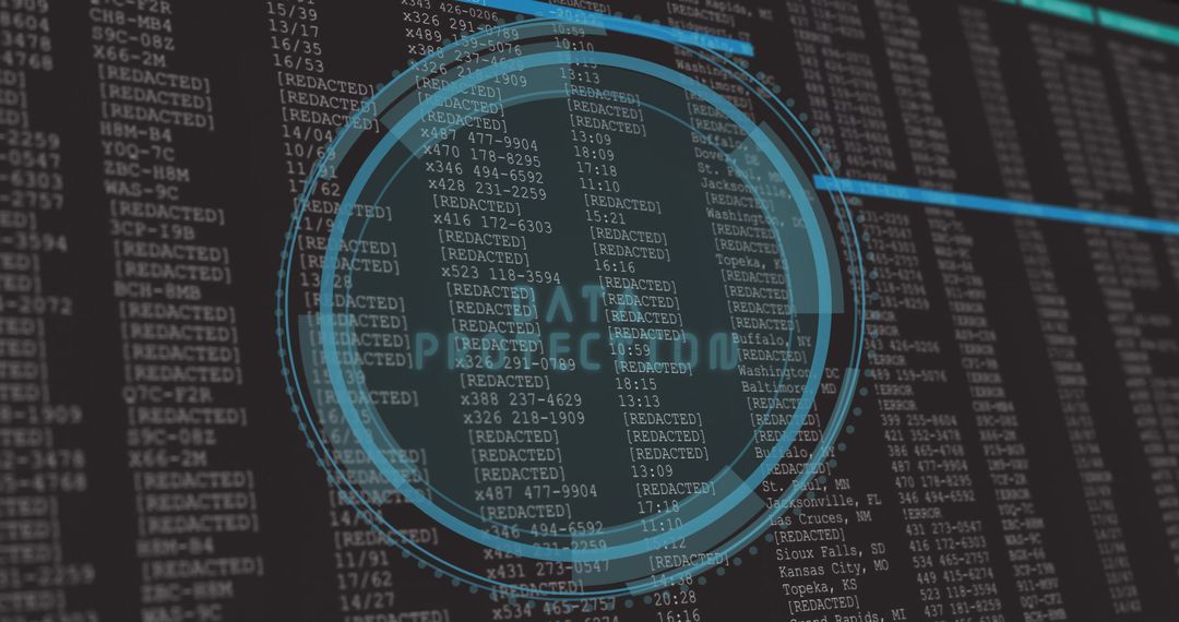 Digital Data Analysis Over Redacted Background