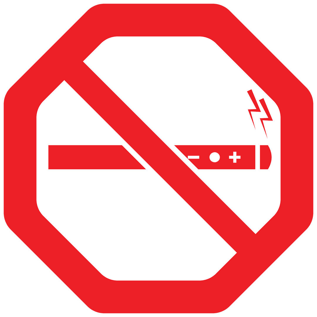 Transparent Red Tobacco Prohibition Icon