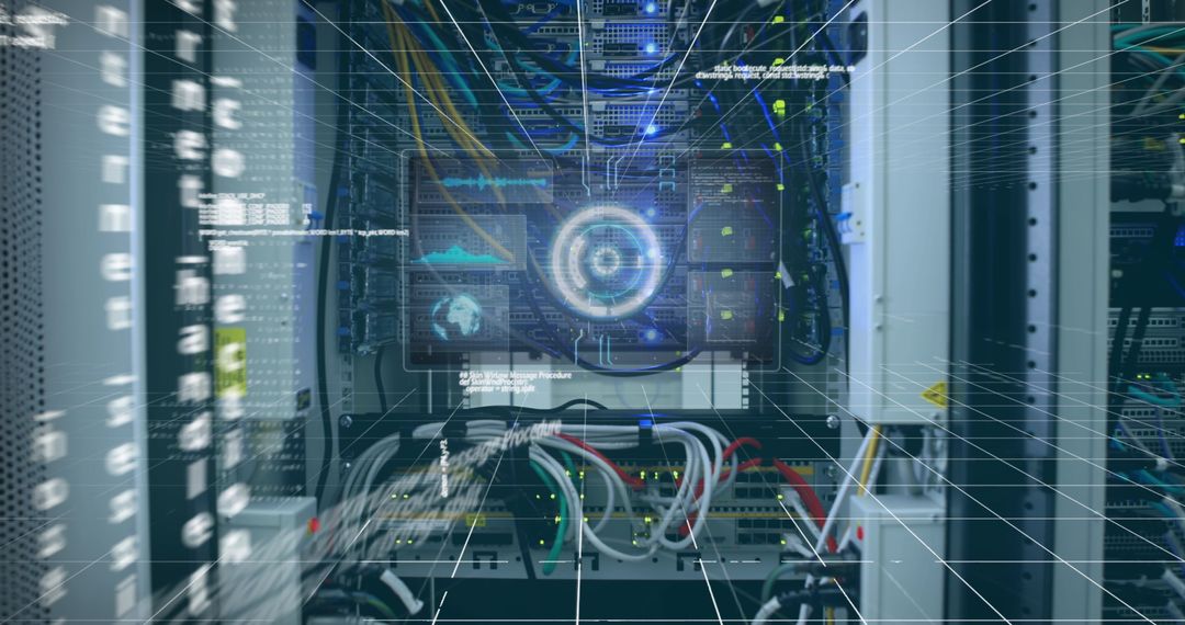 Data Processing in High-Tech Network Environment - Free Images, Stock Photos and Pictures on Pikwizard.com