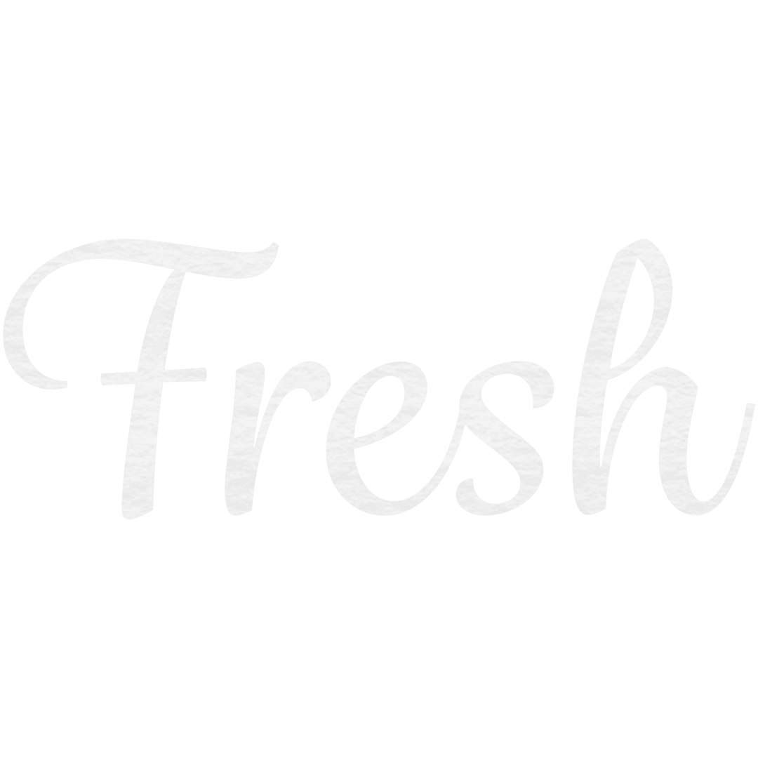 White Fresh Text Design on Transparent Background for Healthy Themes