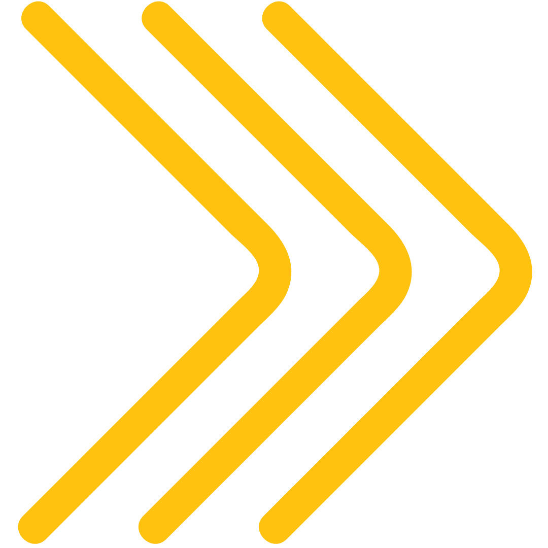 Yellow Arrow Icon on Transparent Background for Directional Design