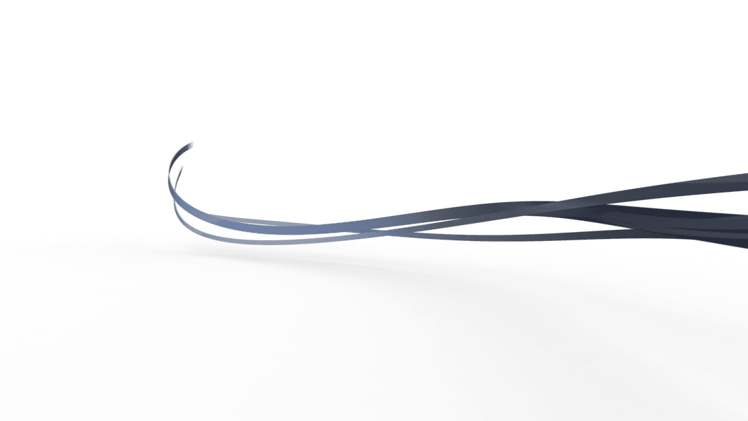 Abstract Blue Lines on Transparent Background Illustration