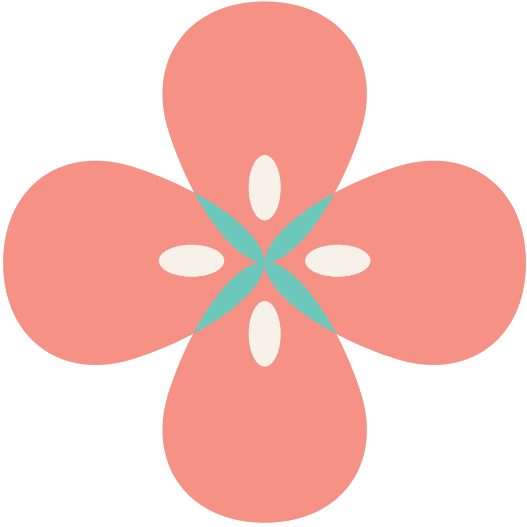 Flat Pink Floral Design on Transparent Background for Creative Projects