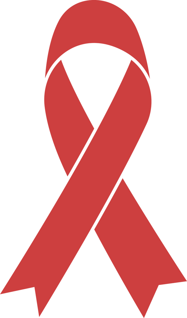 Red Awareness Ribbon with Transparent Background for Various Causes - Download Free Stock Images Pikwizard.com