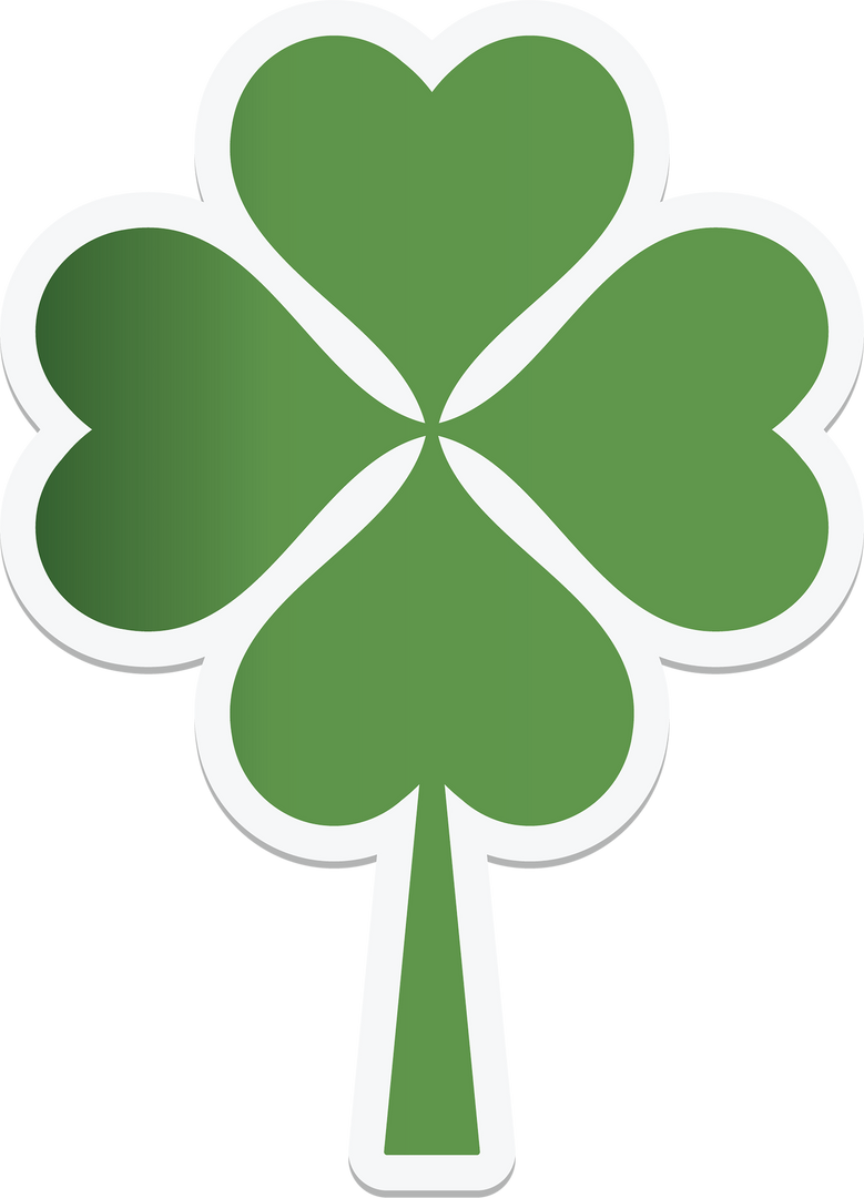 Four Leaf Clover Symbol with Transparent Background for Nature and Luck Concepts - Download Free Stock Images Pikwizard.com