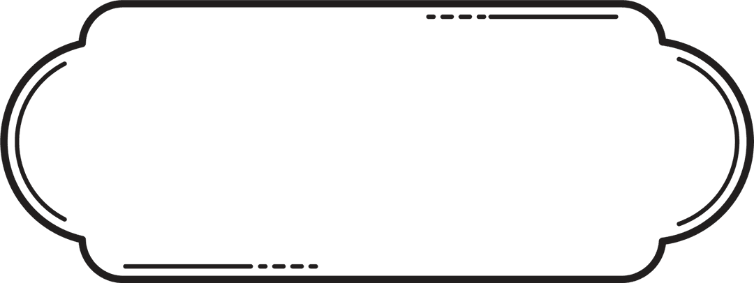 Black Decorative Tag on Transparent Background for Design