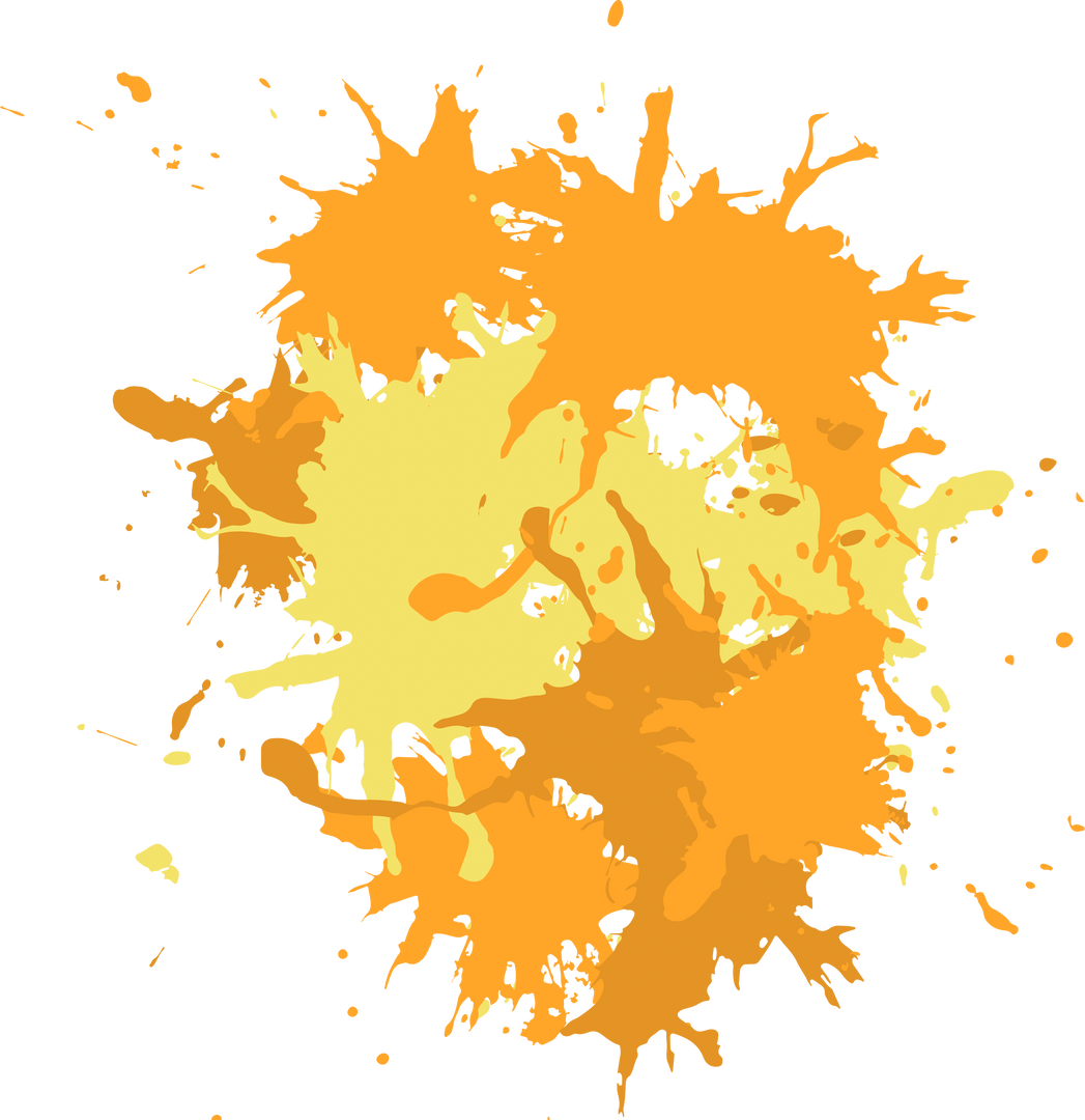 Transparent Yellow and Orange Paint Splashes Vector Illustration - Download Free Stock Images Pikwizard.com