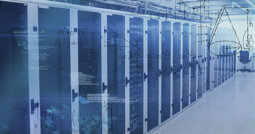 Innovative Data Processing Amid Modern Server Racks