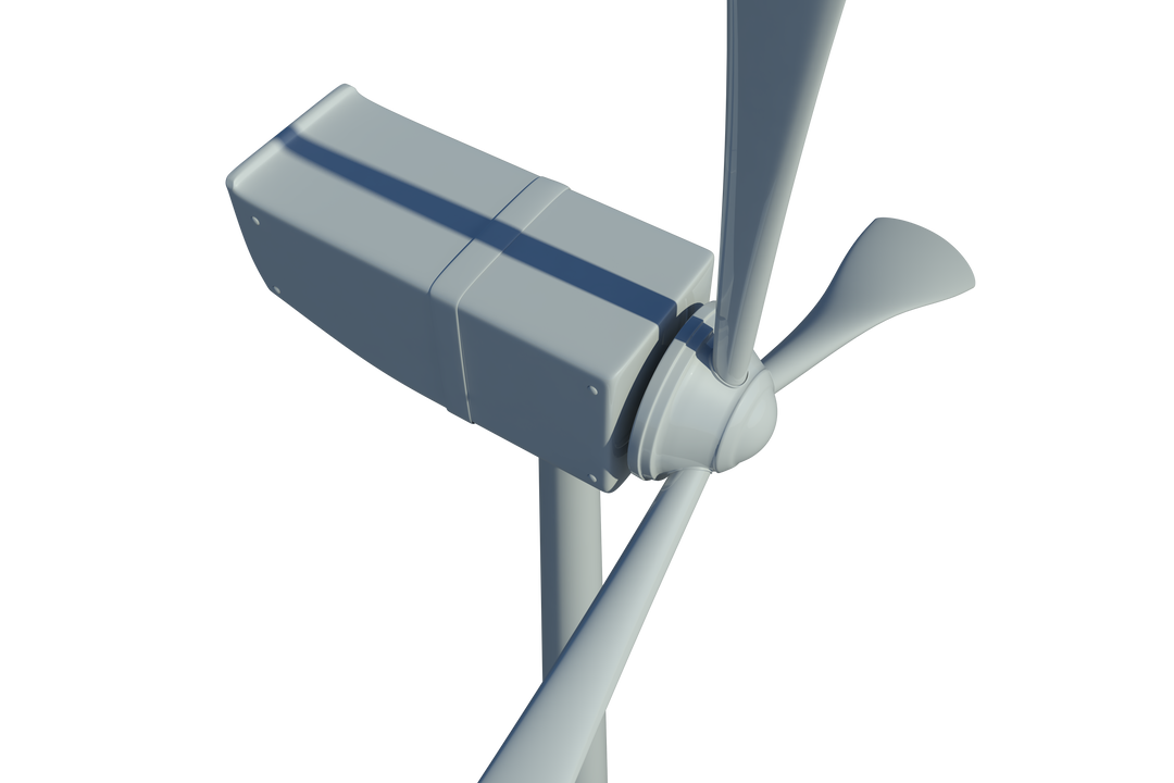 Transparent Wind Turbine Close-Up Illustration on Isolated Background - Download Free Stock Images Pikwizard.com